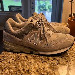 New Balance 580 Encap CM580GR Gray Suede Classic Roll Bar Size 10.5
